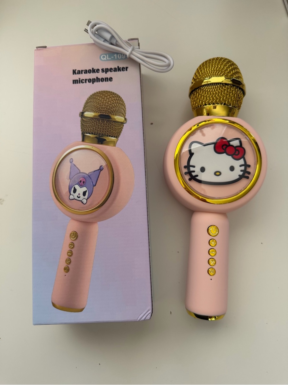 Hello Kitty Pink Karaoke Microphone Speaker